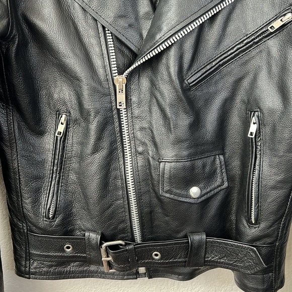 Milwaukee Leather Performance Apparel Leather Biker Motorcycle Jacket Size 34/XS - Picture 5 of 9